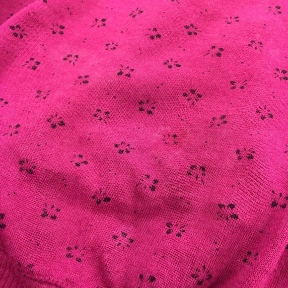 Vintage 1980 Vintage Mock Neck Floral Print Sweatshirt Size Large Womens Pink L - Picture 5 of 8